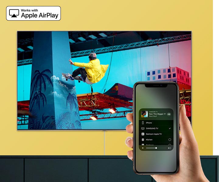 تلویزیون Samsung TU8500 دارای قابلیت AirPlay 2 است