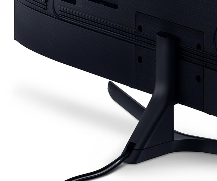 مدیریت کابل ها پشت پایه تلویزیون سامسونگ TU8500