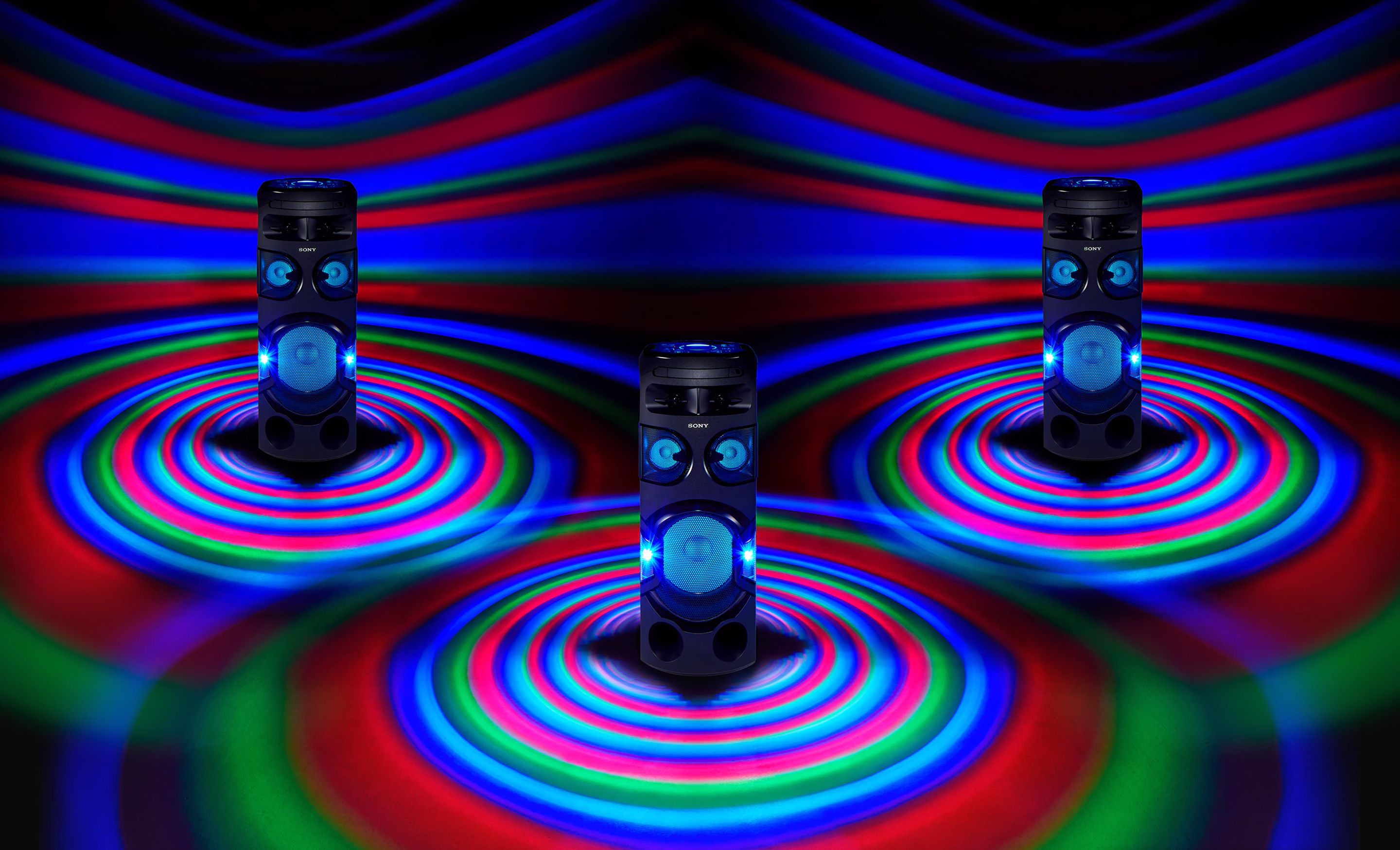 تقویت و گسترش صدای سیستم صوتی MHC-V71D با اتصال به سیستم های صوتی دیگر