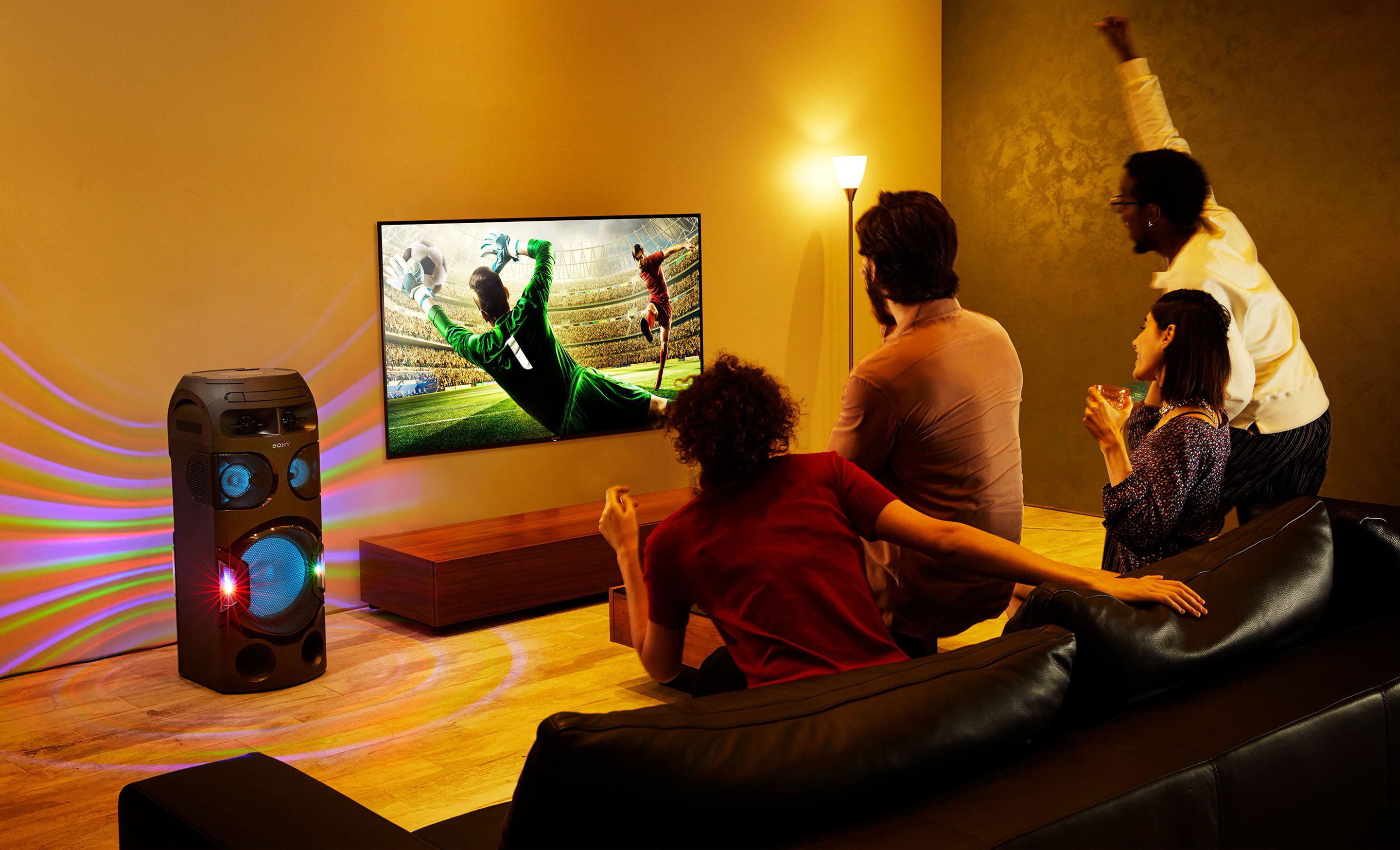 حالت فوتبال در سیستم صوتی MHC-V71D