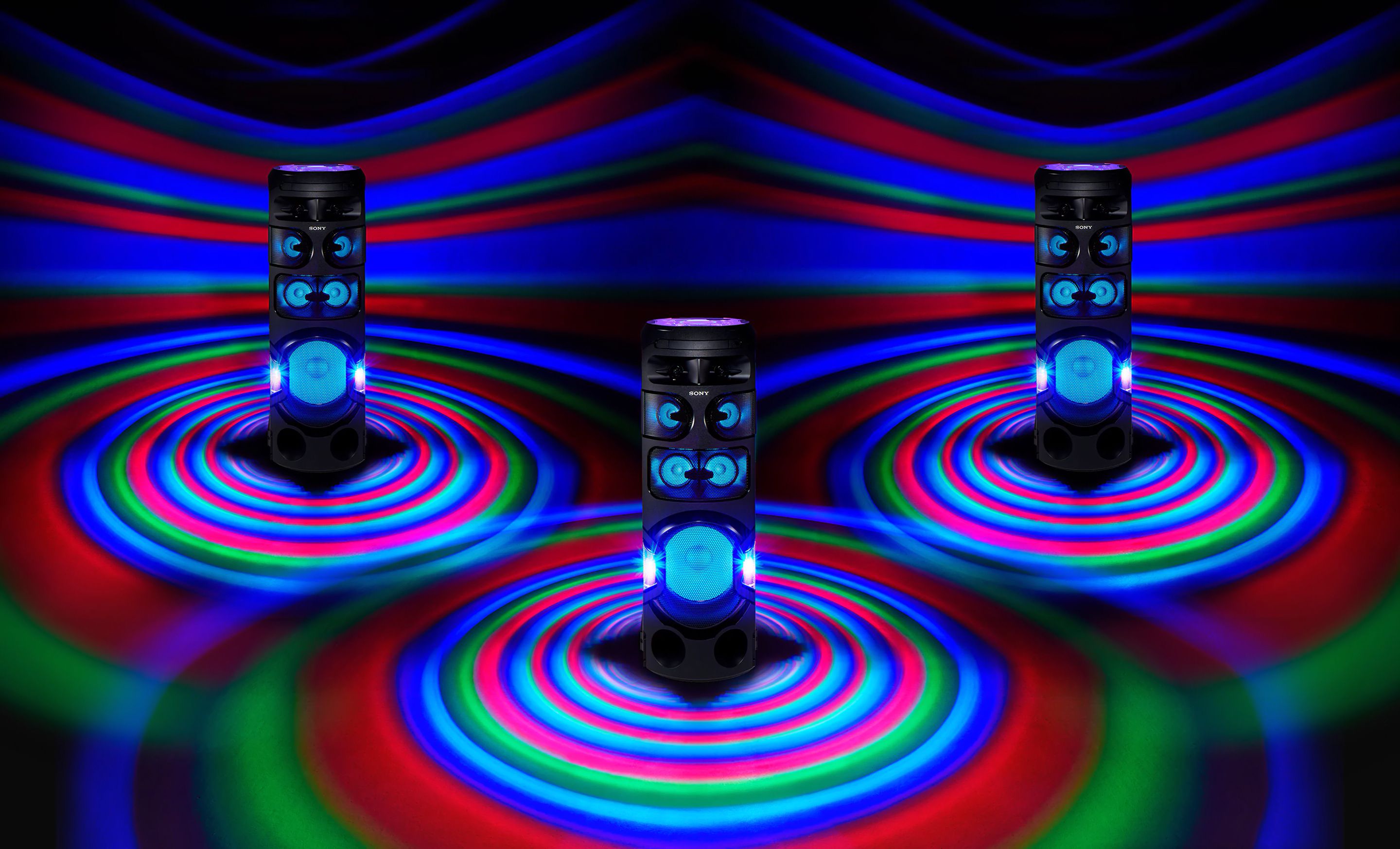 تقویت و گسترش صدای سیستم صوتی MHC-V81D با اتصال به سیستم های صوتی دیگر