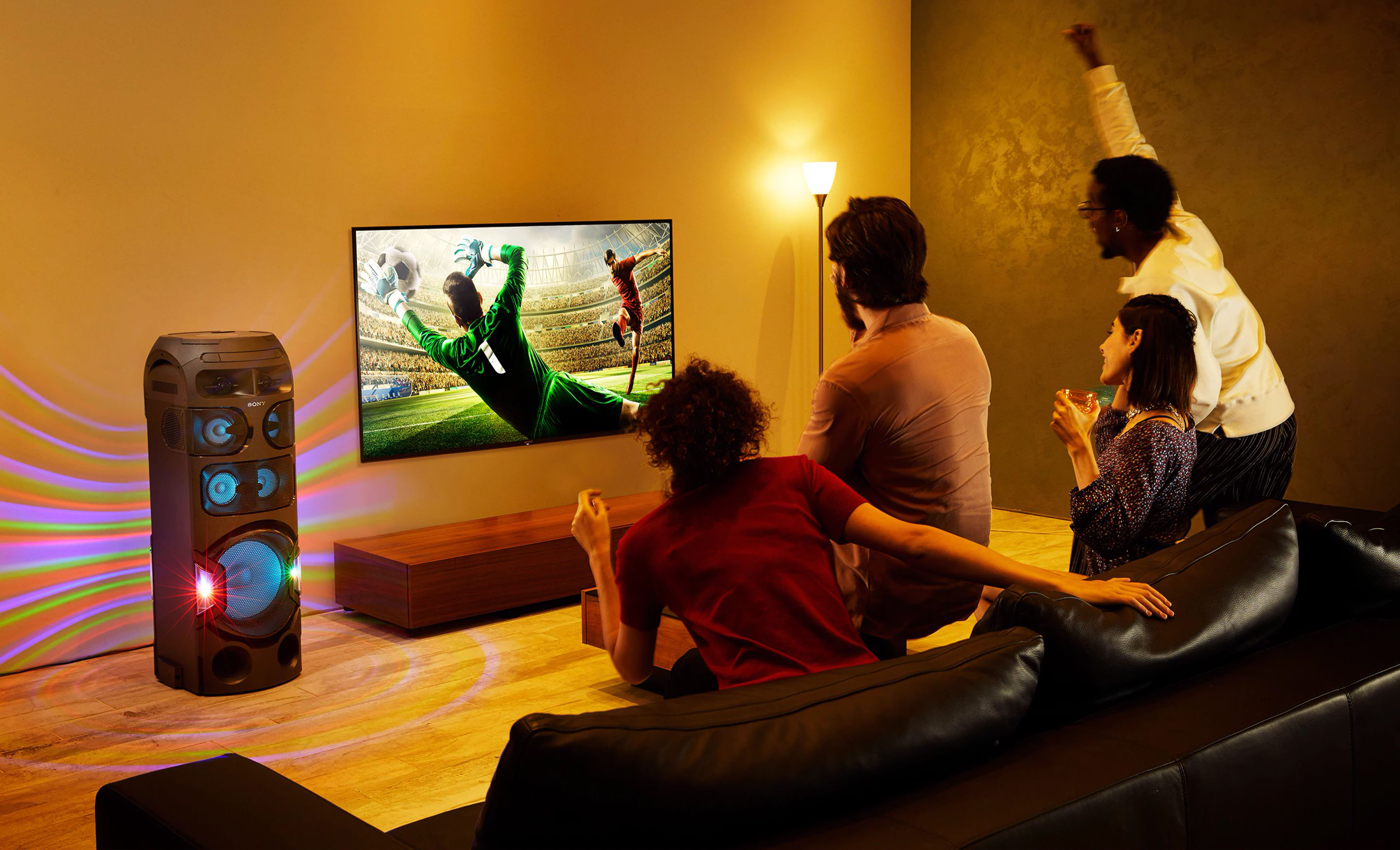 حالت فوتبال در سیستم صوتی MHC-V81D