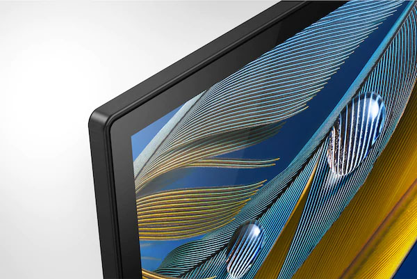 حاشیه های باریک قاب تلویزیون صفحه تخت سونی A80J سایز 55 اینچ