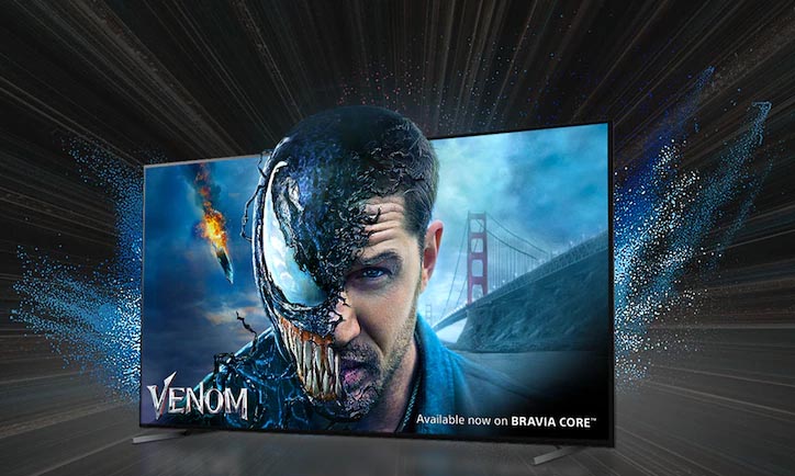 سرویس پخش محتوای Bravia Core در Google TV سونی A80K - دی جی بانه