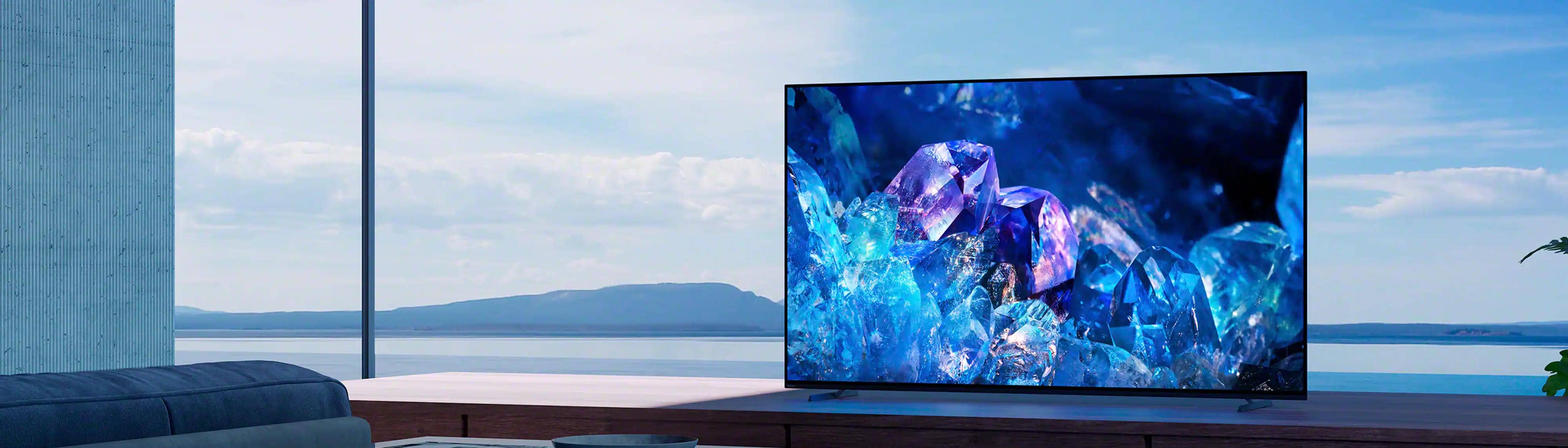 طراحی مینیمالیستی و باریک تلویزیون سونی A80K - دی جی بانه