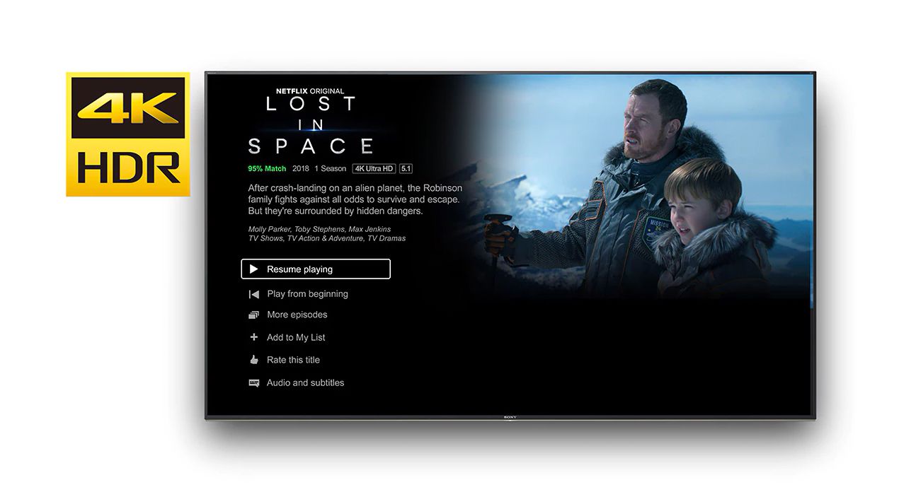 تماشای شبکه Netflix با کیفیت 4K در تلویزیون سونی A8G