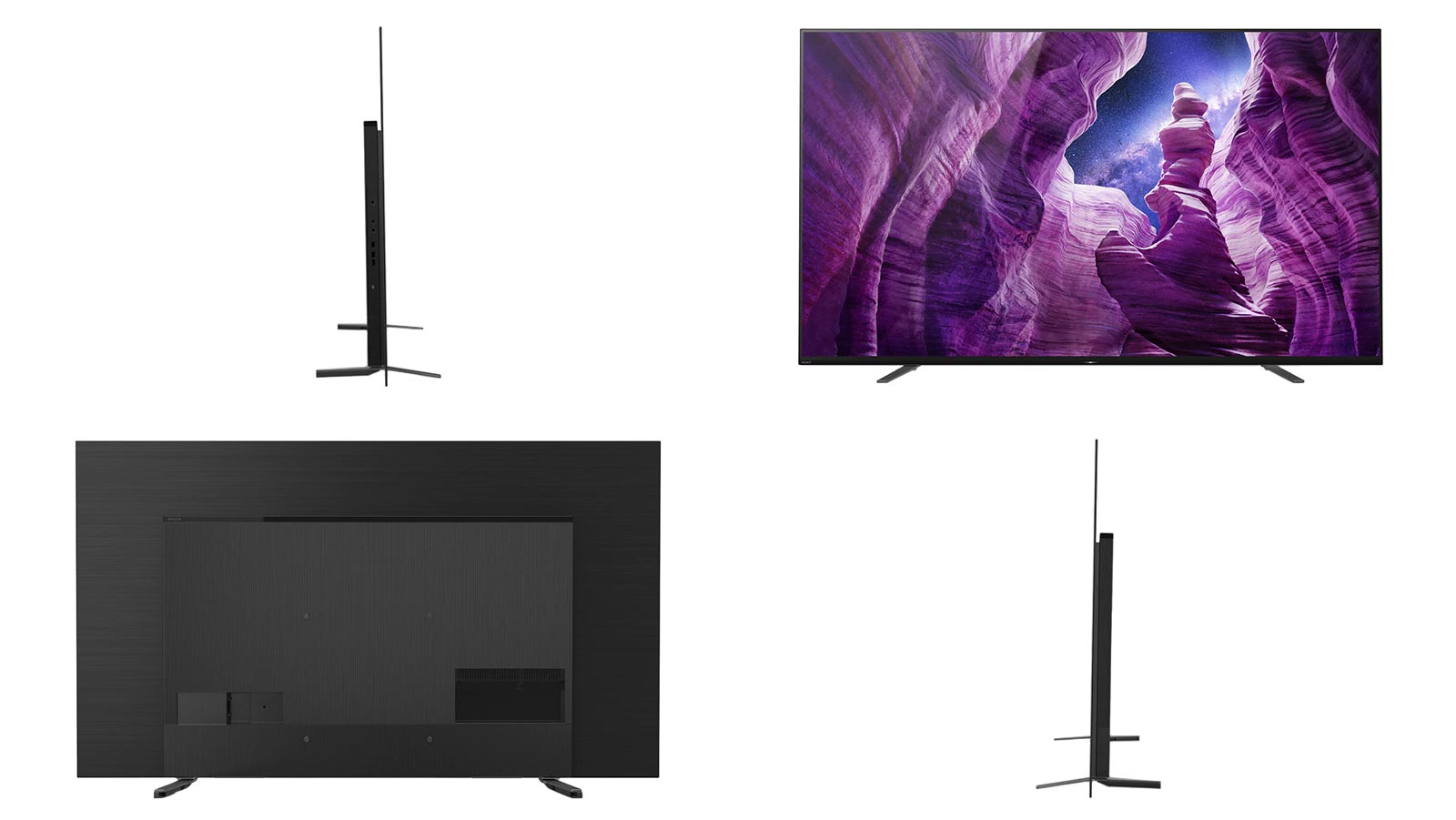 نمایی از 4 جهت تلویزیون سونی A8H