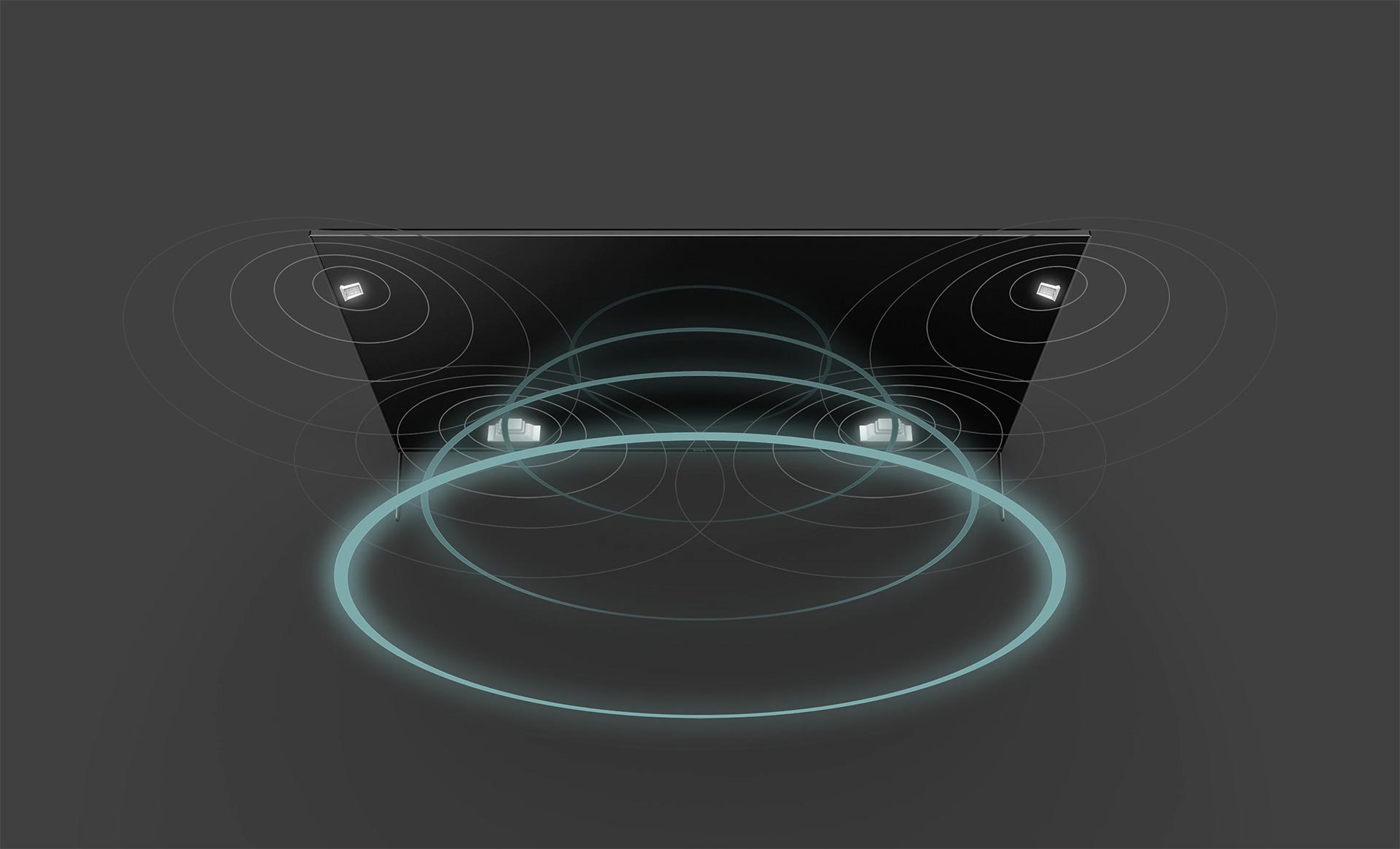 پخش صدای فراگیر توسط بلندگوهای تلویزیون سونی A90J با فناوری Dolby Atmos و 3D Surround Upscaling