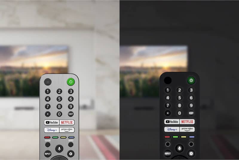 ریموت کنترل تلویزیون A90J با طرح آلومینیوم برس خورده