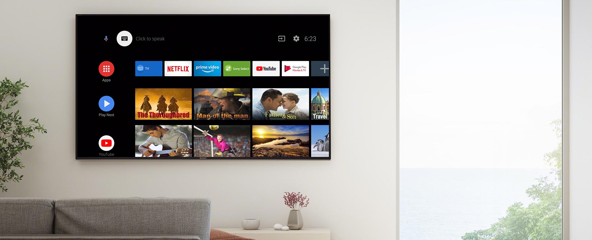 تلویزیون هوشمند سونی A9S با سیستم عامل اندروید 9