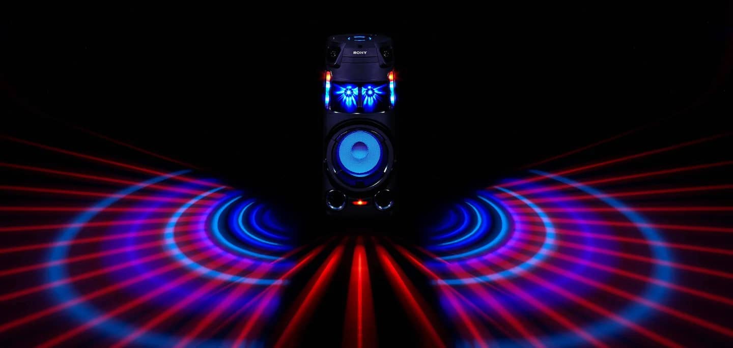 سیستم صوتی سونی MHC-V43D مجهز به رقص نور رنگارنگ