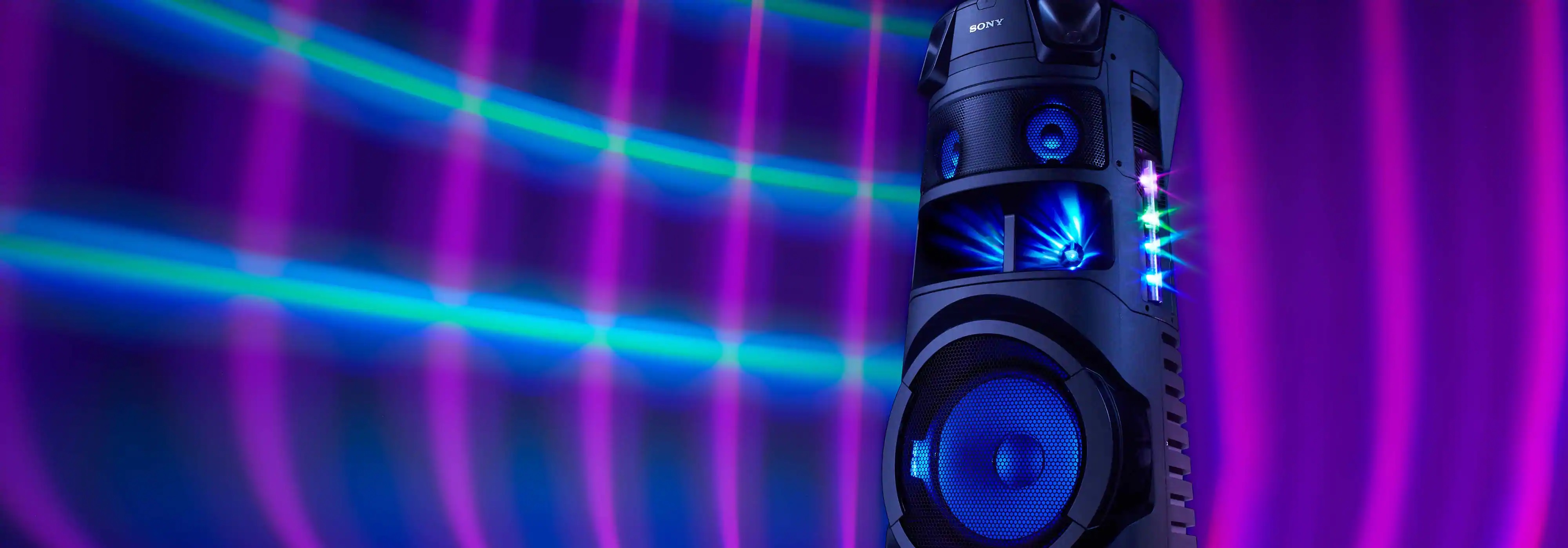 بررسی مشخصات سیستم صوتی حرفه ای MHC-V83D در سایت دی جی بانه