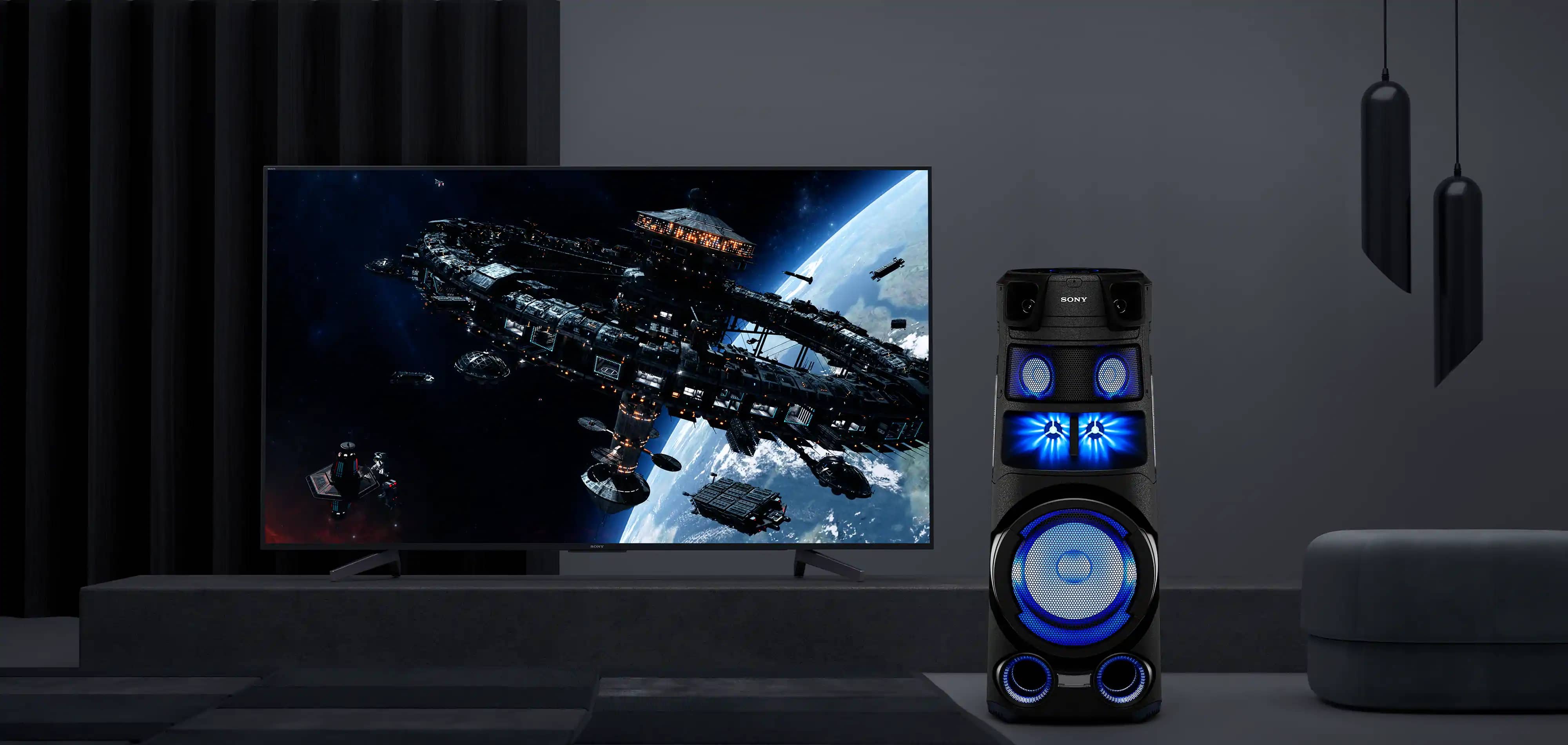 قابلیت اتصال سیستم صوتی حرفه ای V83D به تلویزیون