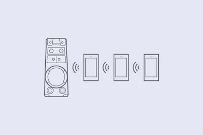 اتصال همزمان 3 تلفن همراه هوشمند از طریق بلوتوث به V83D سونی