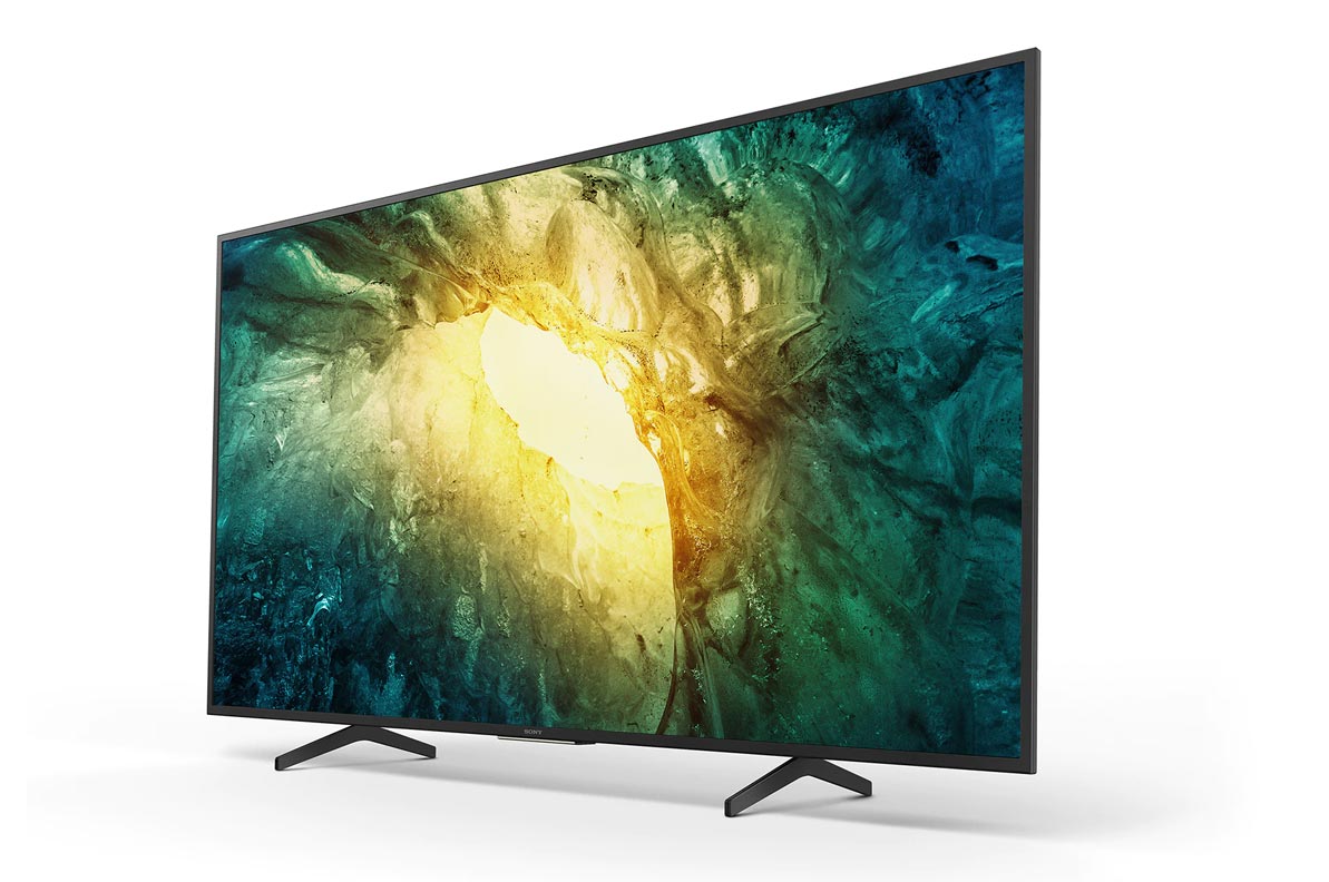 حاشیه های صفحه نمایش تلویزیون X7500H از جنس آلومینیوم است و طراحی باریکی دارد