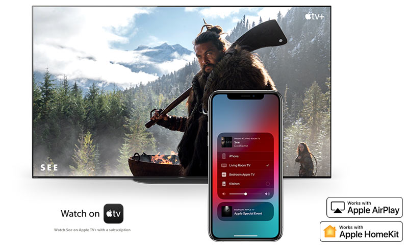 قابلیت اتصال تلویزیون 65X8000H سونی به دستگاه های اپل