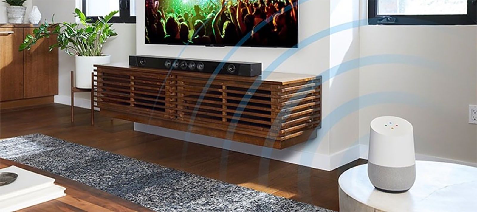 پشتیبانی تلویزیون 65X8000H از Google Home