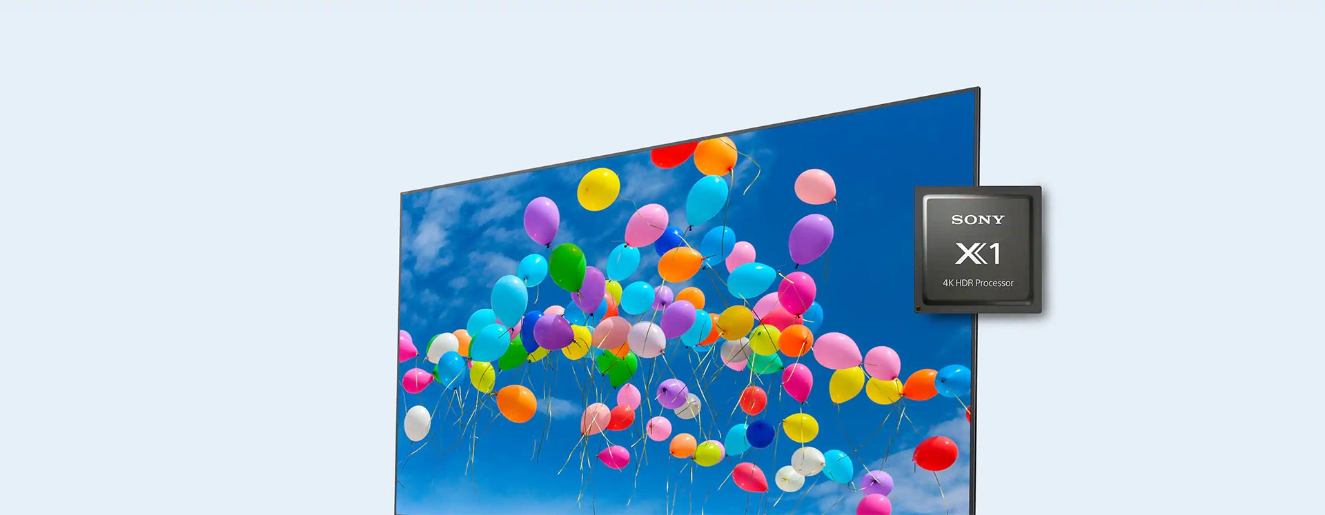 پردازشگر تصویر X1 4K HDR سونی در تلویزیون X8007H