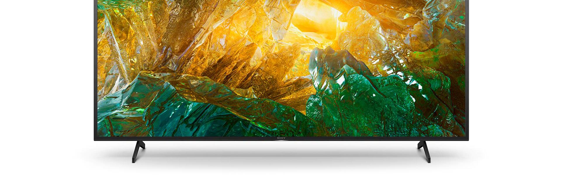 طراحی تلویزیون سونی X8007H بسیار زیبا و شیک است.