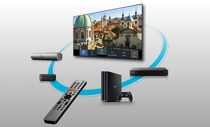 تلویزیون سونی X80J دارای ریموت کنترل همه کاره