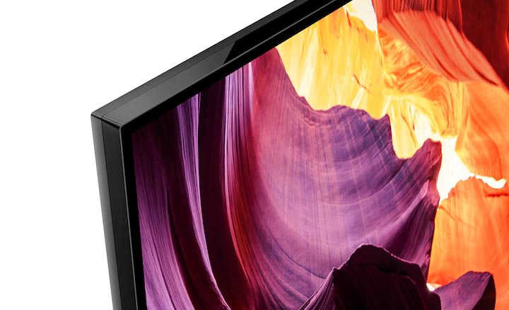 حاشیه های باریک قاب تلویزیون صفحه تخت سونی X80K