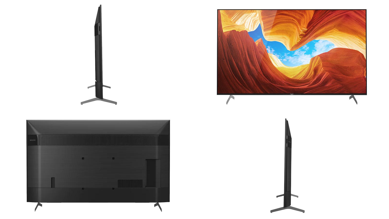 نمایی از 4 طرف تلویزیون سونی 55X9000H