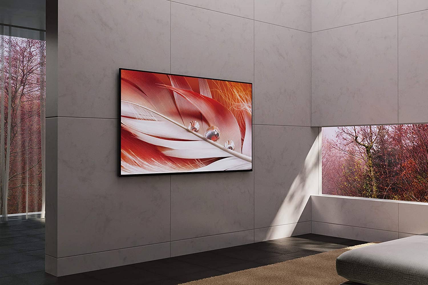 تبدیل تلویزیون X90J سونی به قاب عکس زیبا با قابلیت Living Decor