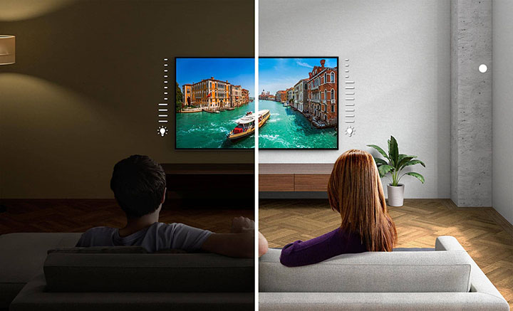 تنظیم خودکار نور صفحه نمایش تلویزیون هوشمند سونی X90J