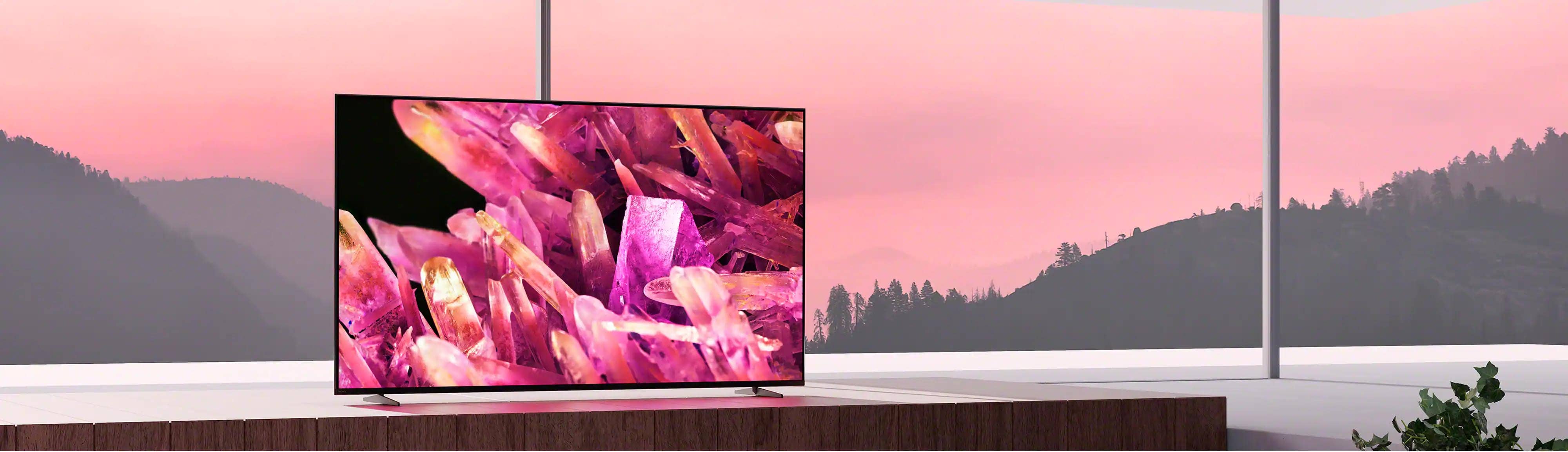 طراحی مینیمالیستی و باریک تلویزیون سونی X90K - دی جی بانه