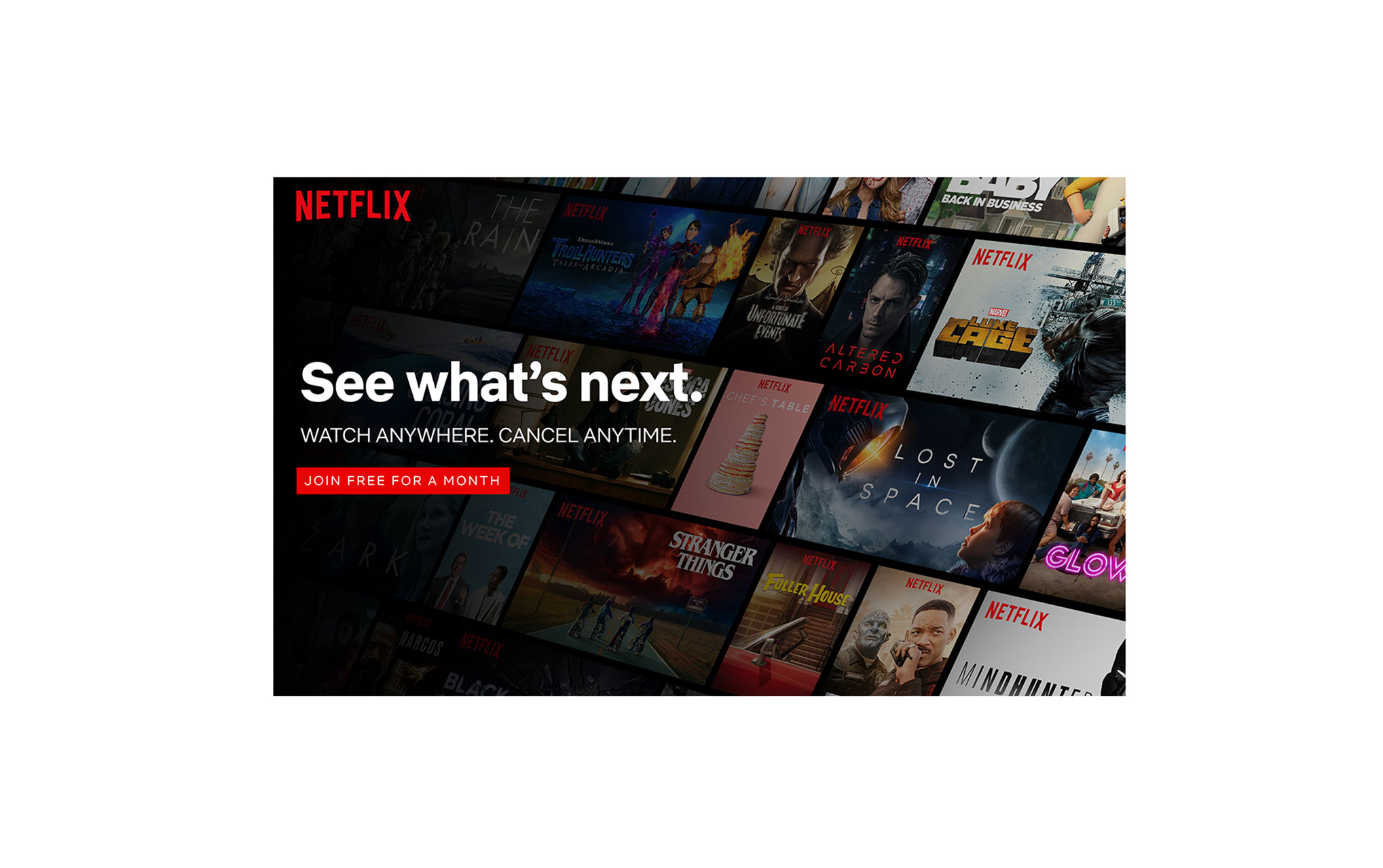 یک ماه اشتراک رایگان شبکه Netflix