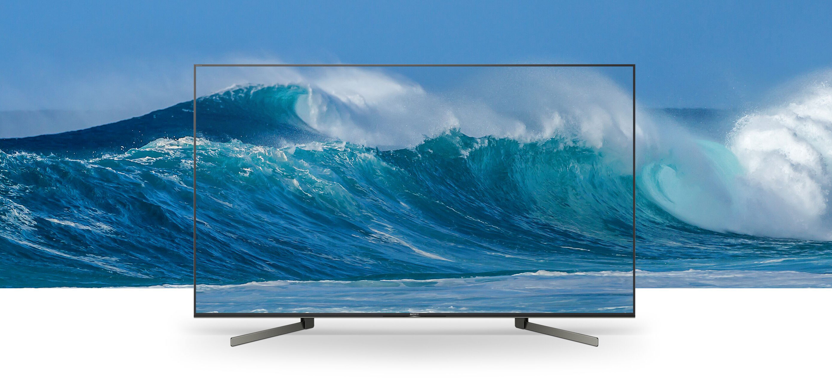 تصویر و صدای تلویزیون 65X9500G کاملا هماهنگ هستند