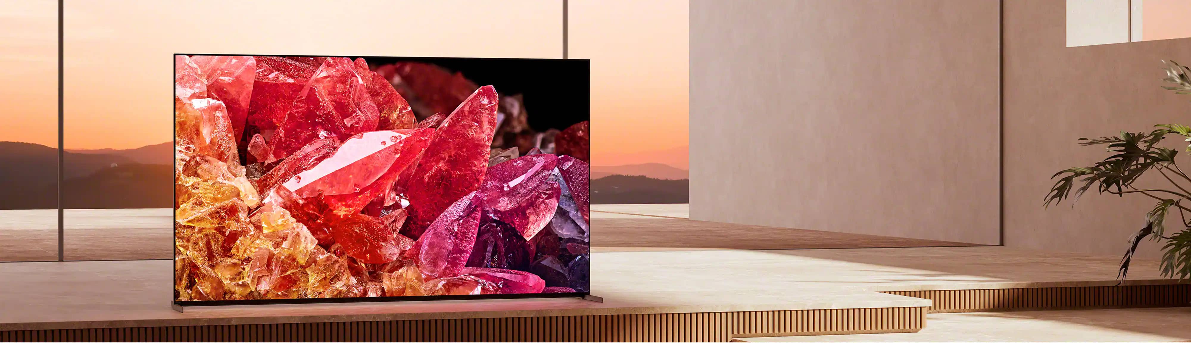 طراحی مینیمالیستی و باریک تلویزیون سونی X95K