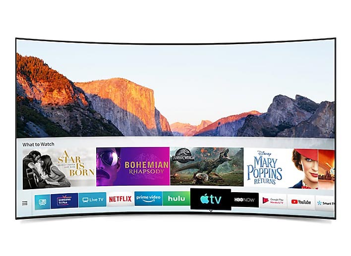 تلویزیون سامسونگ RU7300 با پشتیبانی از نرم افزار Apple TV