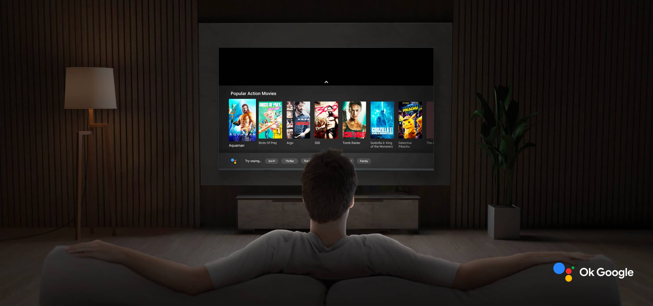 پشتیبانی از دستیار صوتی گوگل یا Google Assistant در تلویزیون مدل Q1